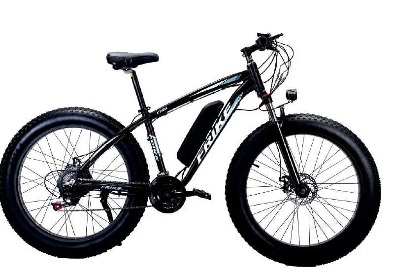 TOJEN Mudtrail 55 fat tire e-bike with 26 inch wheels and 4.0 inch wide tires